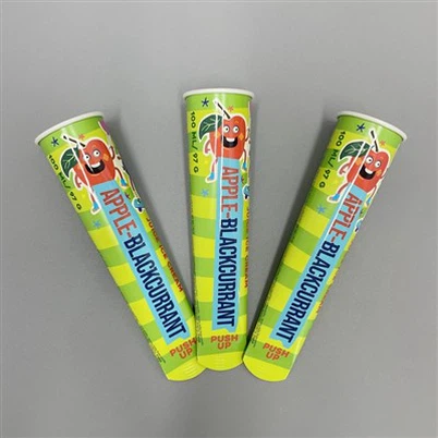 ท่อ Calippo พิมพ์พร้อมฝาอลูมิเนียมฟอยล์